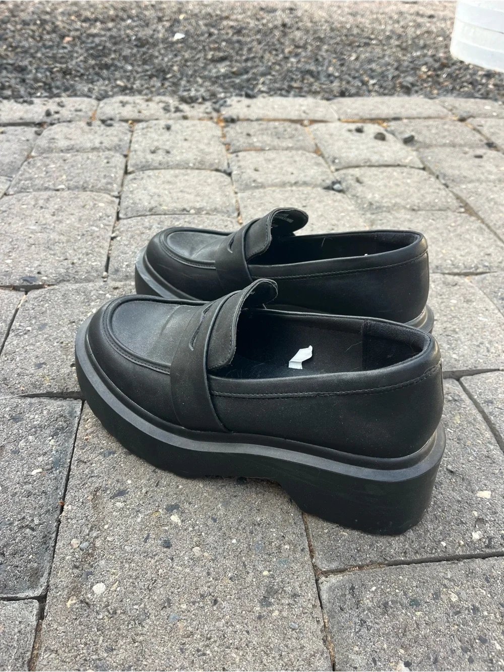 Like New Chunky Black Loafers - Women